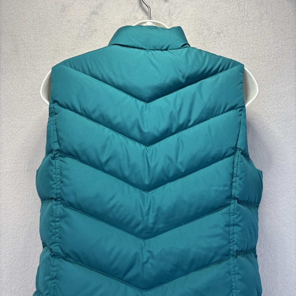 Lands' End Quilted‎ Down Puffer Vest Womens Small Teal Blue Insulated Zip Up - Picture 16 of 16